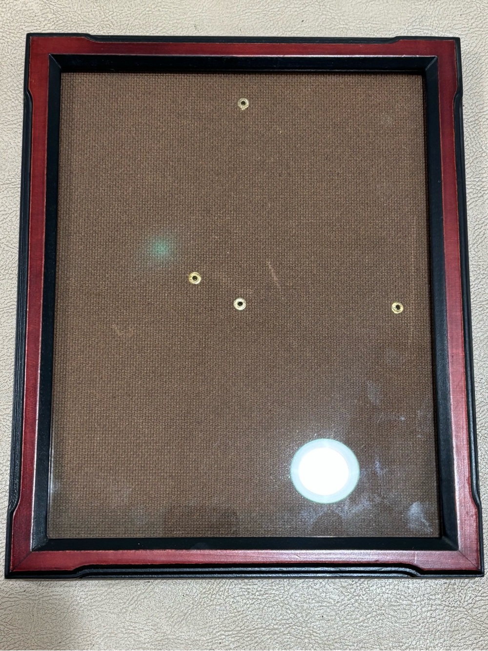 Vintage Fetco 8x10" Solid  Wood Photo Frame 2 Tone Black/ Burgundy Thailand